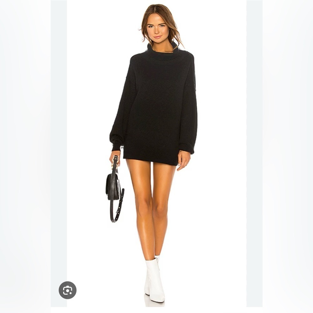 Free people Softly Structured Tunic in Black